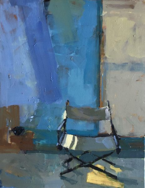 light shaft with blue cloth   director s chair light shaft with blue cloth   director s chair