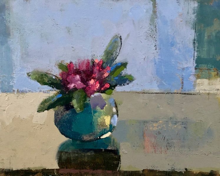 alemian rhododendron 2019 oil 16x20in 3475 alemian rhododendron 2019 oil 16x20in 3475