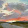 sunset on the runwayx16 pastel