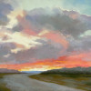 sunset on the runwayx16 pastel