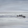 icy road to the beds