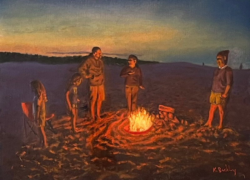 buckley kerry w summer s end oil on panel  x12   buckley kerry w summer s end oil on panel  x12