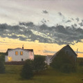buckley kerry w twilight on south west ridge oil on. panel  x20  