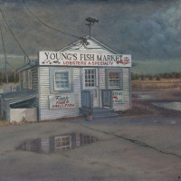 buckley kerry w closed for the season oil on canvas  x20  