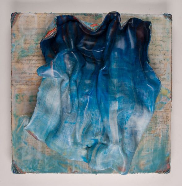 phantom wakes 20 x 20x 6encaustic relief over old letters phantom wakes 20 x 20x 6encaustic relief over old letters