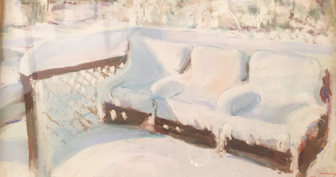Ruth Jensen paints a world blanketed in white in &ldquo;The Morning After.&rdquo; 